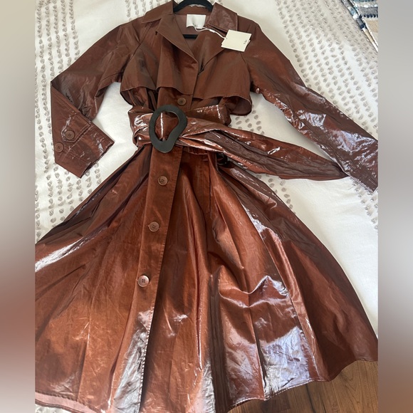 TIBI tech trench with removable belt . new with tags . Never worn . Size XS - Picture 5 of 12